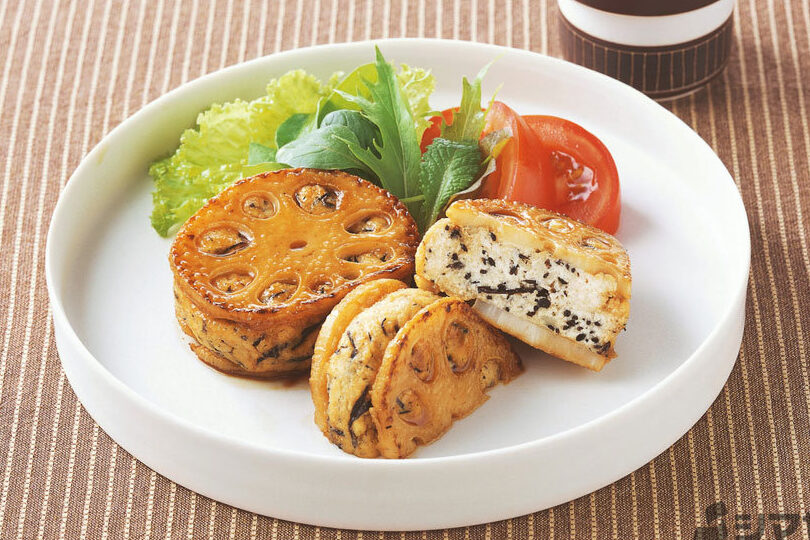れんこんハンバーグ豆腐の簡単レシピと作り方